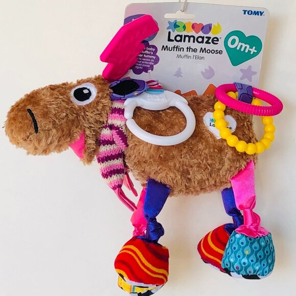 Lamaze Infants' Clip & Play Toy - Muffin The Moose New w/Tag For Baby 0+ - Picture 10 of 15